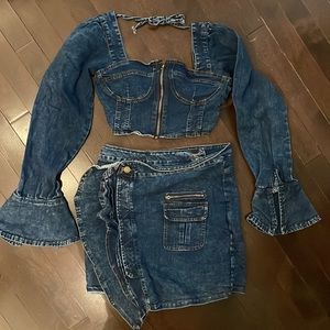 DENIM 2PC DRESS